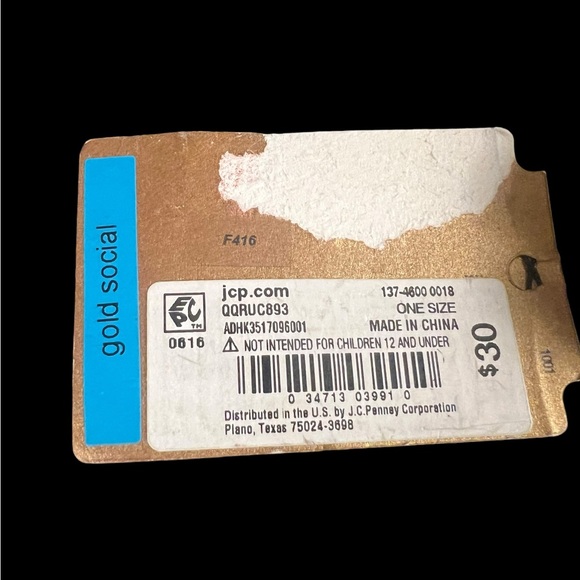 Vintage Monet Stretch Bracelet Gold Social New with Tags. - Picture 3 of 7